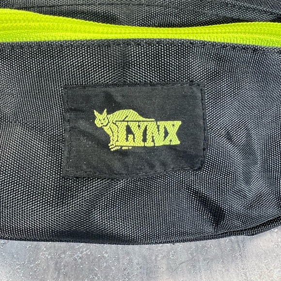 Vintage Lynx Fanny Pack Hip Sack Neon Retro Bag Change Coin Travel Waist - Picture 2 of 6
